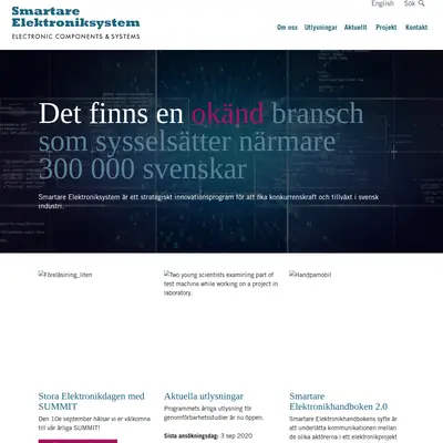 www.smartareelektroniksystem.se startsida 2020