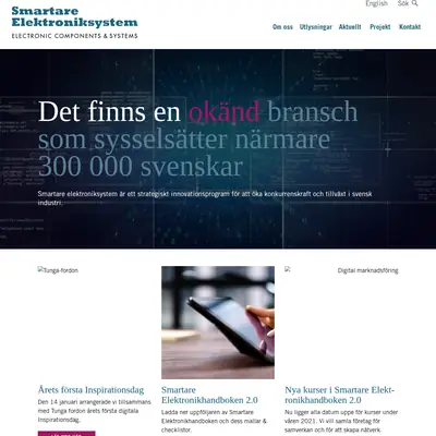 www.smartareelektroniksystem.se startsida 2021