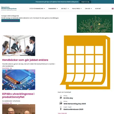 www.smartareelektroniksystem.se startsida 2025