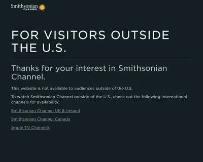 Smithsonian Channel Selects startsida 2021