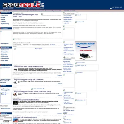 SNOWMOBILE startsida 2009