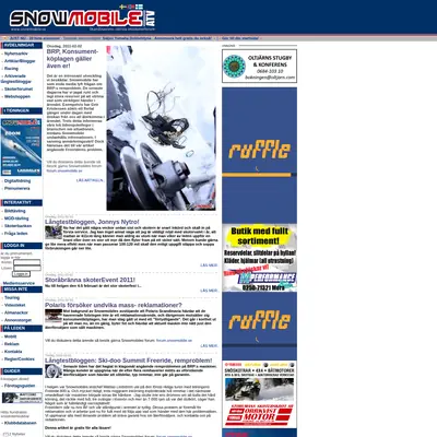SNOWMOBILE startsida 2011