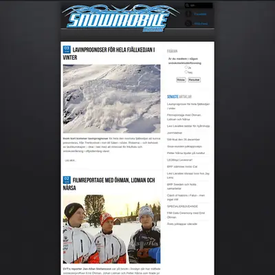 SNOWMOBILE startsida 2012