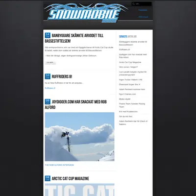 SNOWMOBILE startsida 2013
