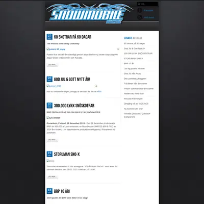 SNOWMOBILE startsida 2014