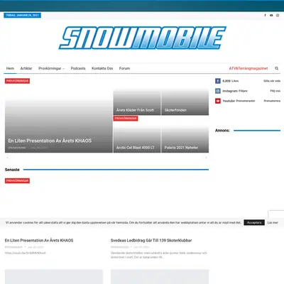 SNOWMOBILE startsida 2021