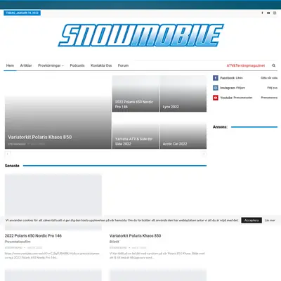 SNOWMOBILE startsida 2022