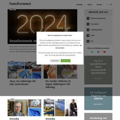 www.snusforumet.se startsida 2025