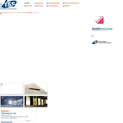 FSS nyhetsbrev Socialchefen startsida 2009
