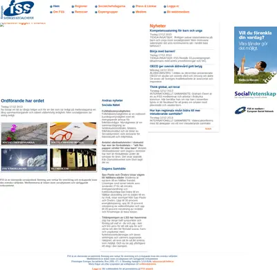 FSS nyhetsbrev Socialchefen startsida 2014