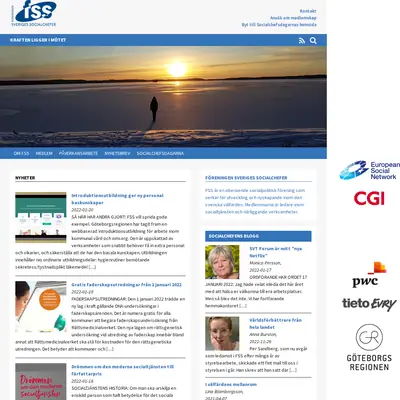 FSS nyhetsbrev Socialchefen startsida 2022