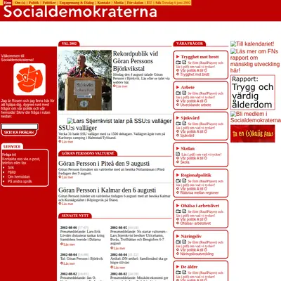 Socialdemokraterna i Bräcke startsida 2002