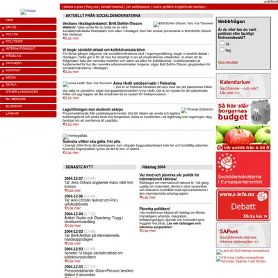 Socialdemokraterna i Bräcke startsida 2005