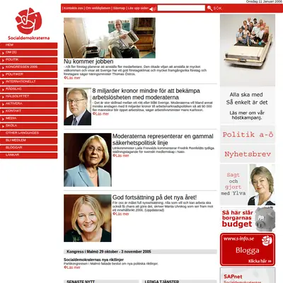 Socialdemokraterna i Bräcke startsida 2006