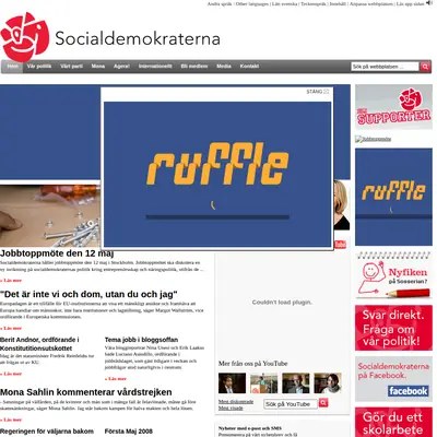 Socialdemokraterna i Bräcke startsida 2008