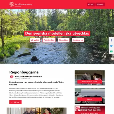 Socialdemokraterna i Sjuhärad startsida 2026