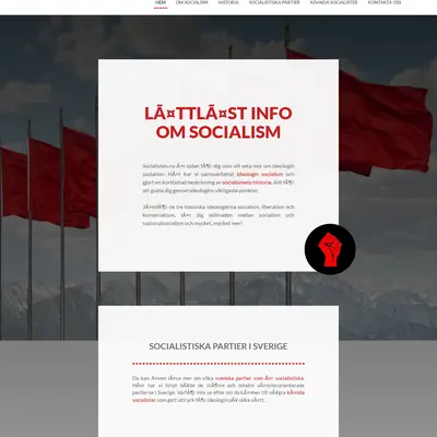 www.socialisten.nu startsida 2020