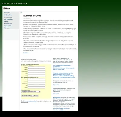 socialpolitik.com startsida 2006