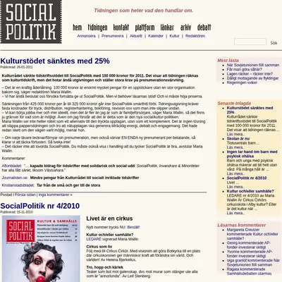 socialpolitik.com startsida 2011