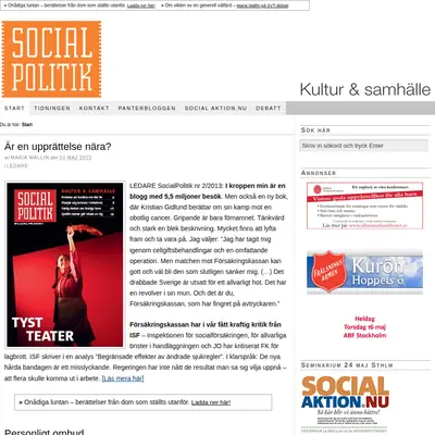 socialpolitik.com startsida 2013