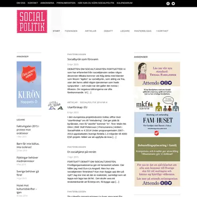 socialpolitik.com startsida 2015