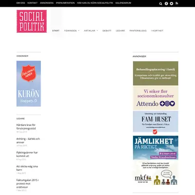 socialpolitik.com startsida 2016