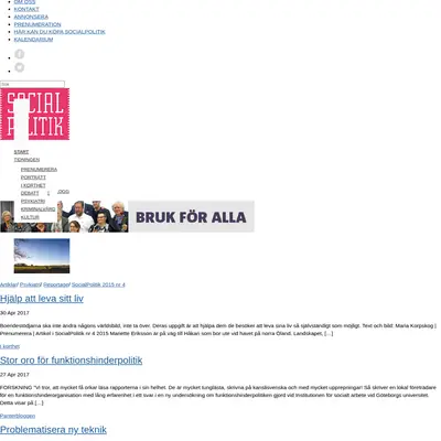 socialpolitik.com startsida 2017