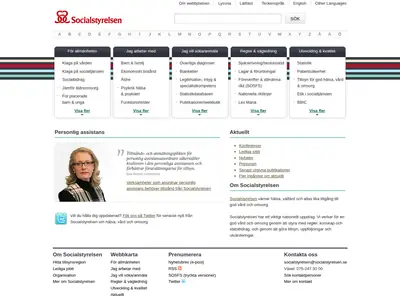 Nytt från Socialstyrelsen startsida 2011