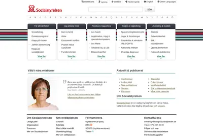 Nytt från Socialstyrelsen startsida 2012