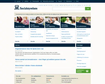 Nytt från Socialstyrelsen startsida 2017