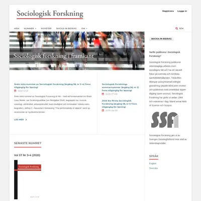 Sociologisk forskning startsida 2021