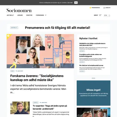 Socionomen startsida 2022