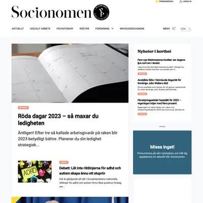 Socionomen startsida 2023
