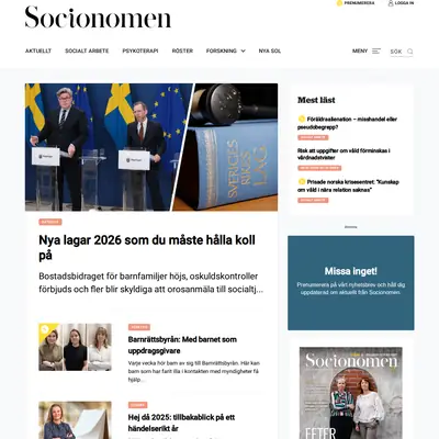 Socionomen startsida 2026