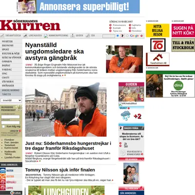 soderhamnskuriren.se webb-tv startsida 2007