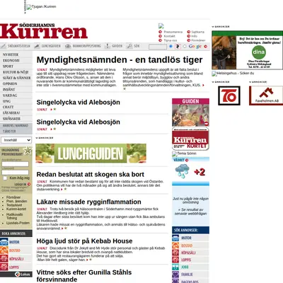 soderhamnskuriren.se webb-tv startsida 2008