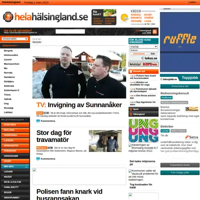 soderhamnskuriren.se webb-tv startsida 2013