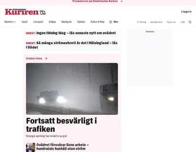 soderhamnskuriren.se webb-tv startsida 2026