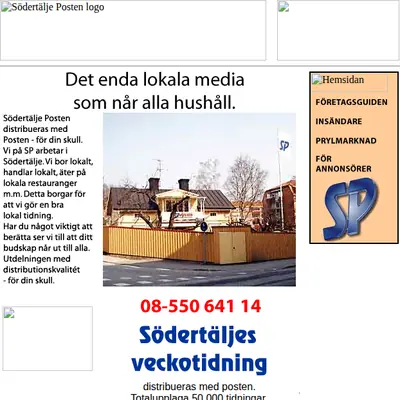 www.sodertaljeposten.se startsida 2000