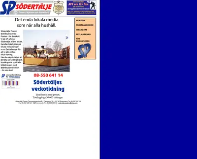 www.sodertaljeposten.se startsida 2001