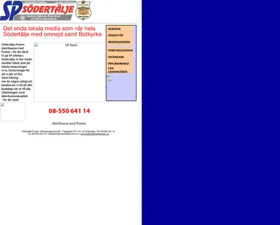 www.sodertaljeposten.se startsida 2005