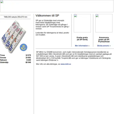 www.sodertaljeposten.se startsida 2008