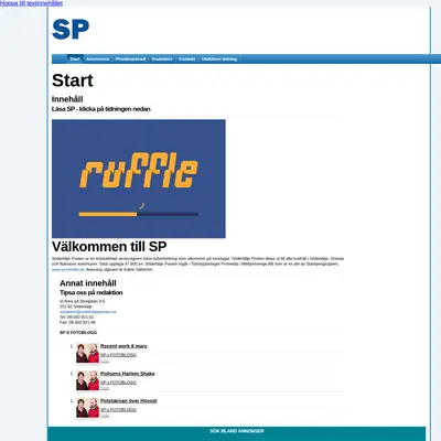 www.sodertaljeposten.se startsida 2013