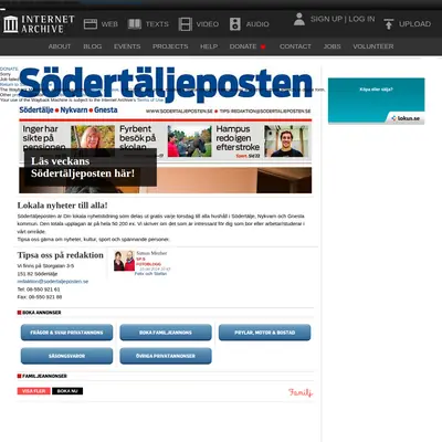 www.sodertaljeposten.se startsida 2015