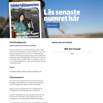 www.sodertaljeposten.se startsida 2020