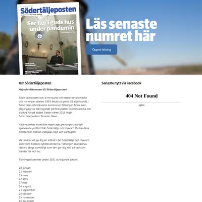 www.sodertaljeposten.se startsida 2021