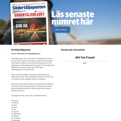 www.sodertaljeposten.se startsida 2022