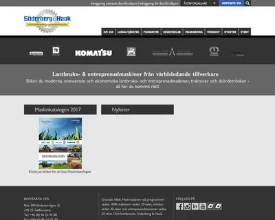 Söderberg & Haak, sodhaak.se startsida 2017