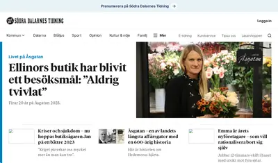 sodran.se startsida 2023
