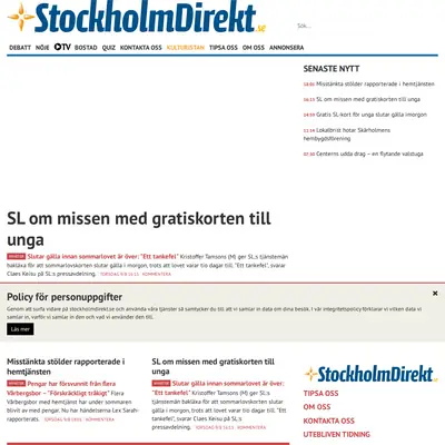 SÖDRA SIDAN startsida 2018